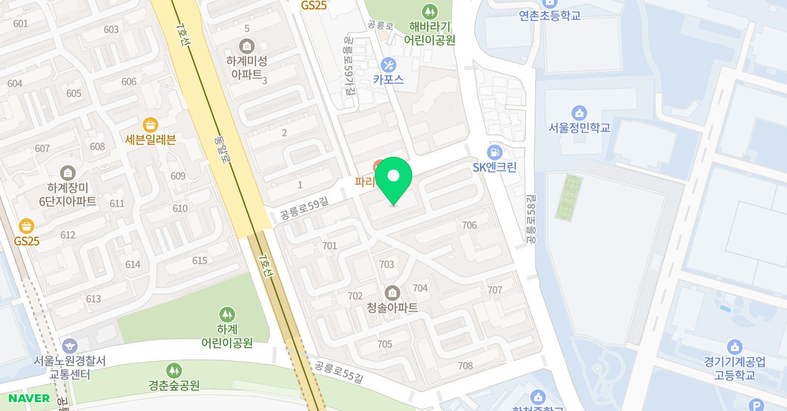 E&M멘토 보습학원 위치