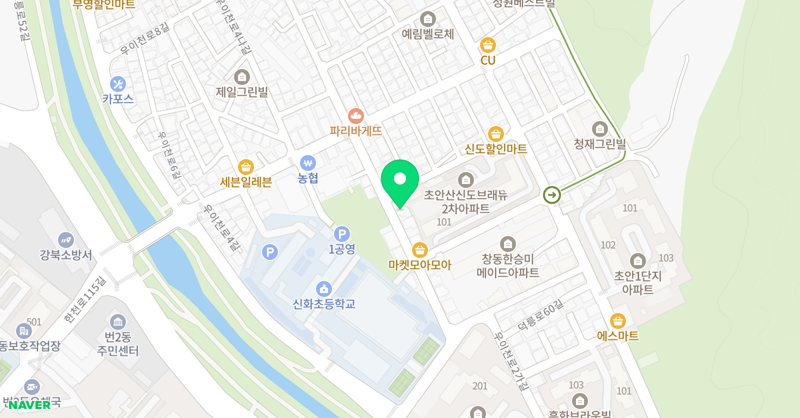 Kids 피아노 교습소 위치