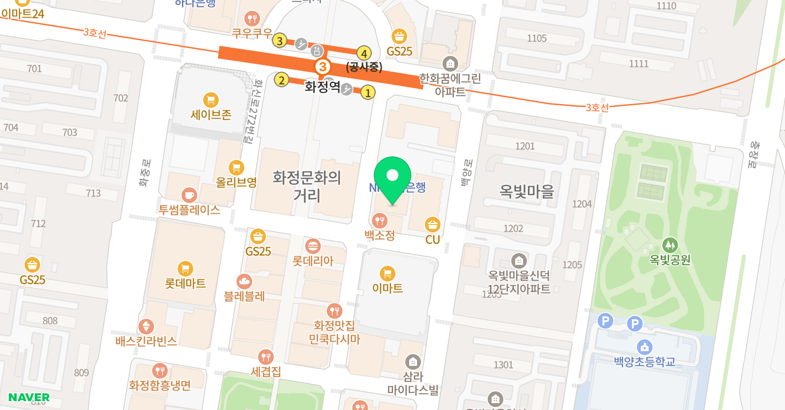 아담리즈 수학 화정센터 위치