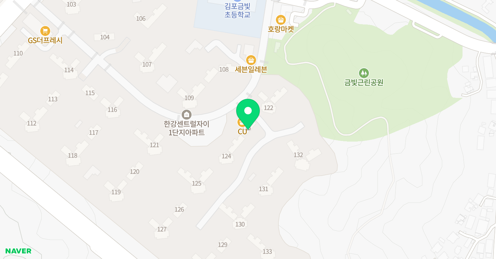 도토리 영어 위치