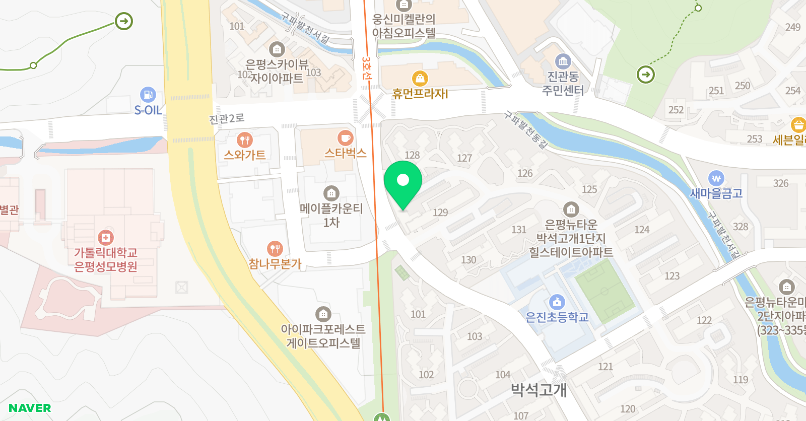 리드인 국어전문학원 은평진관점 위치