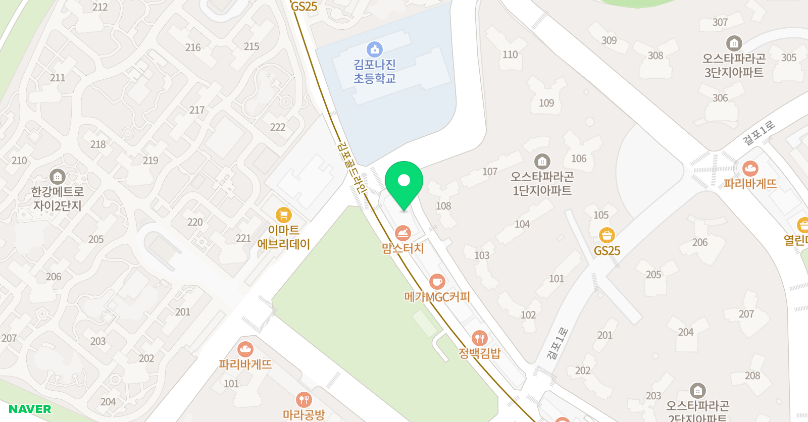 제시카스잉글리쉬 걸포자이캠퍼스 위치
