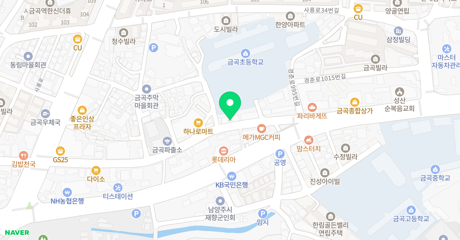 용인대금곡 태권도 위치