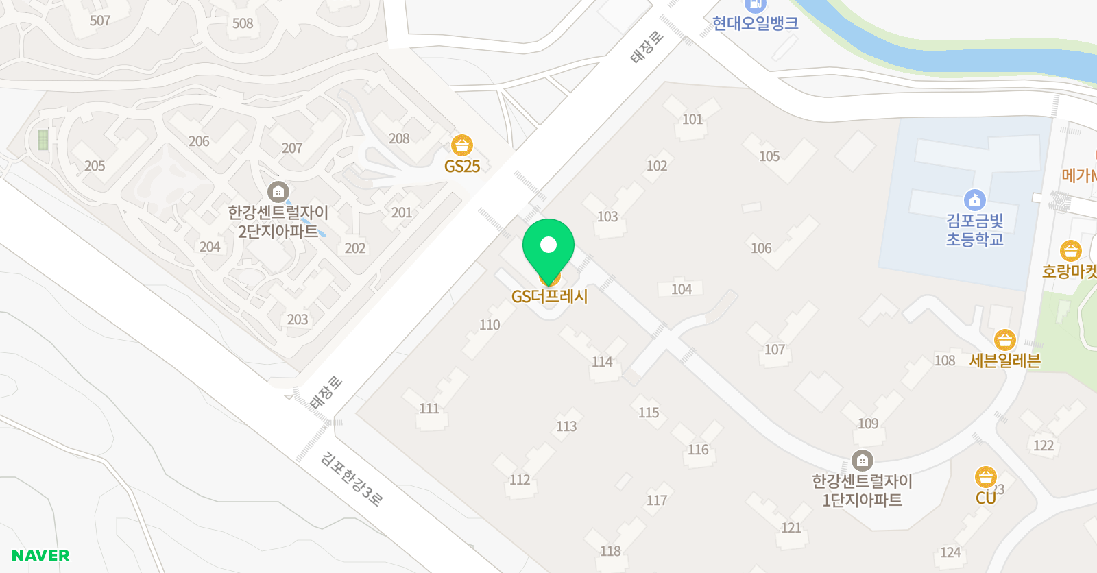 대한클래스 태권도 위치