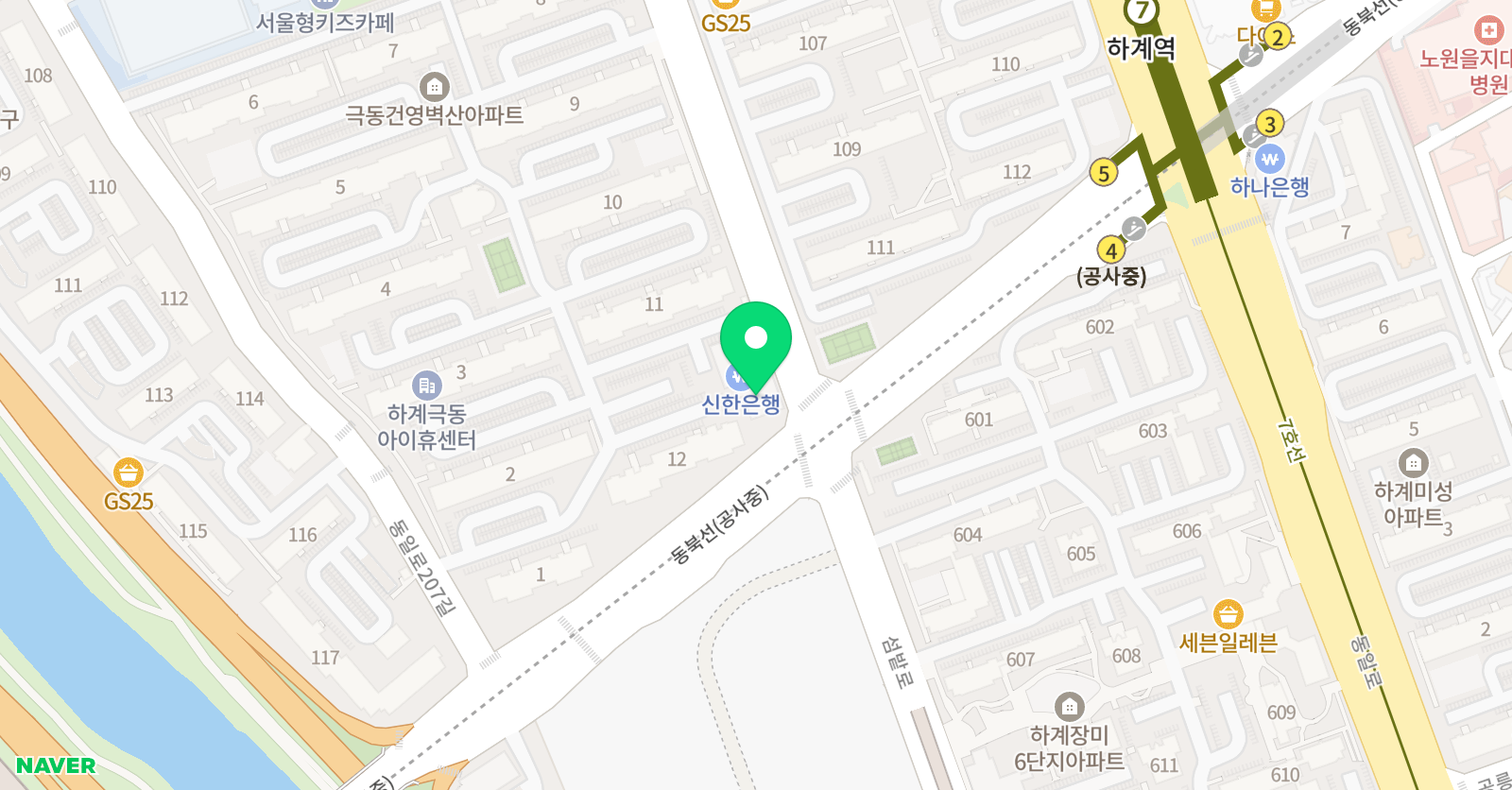 YMS ENGLISH 위치