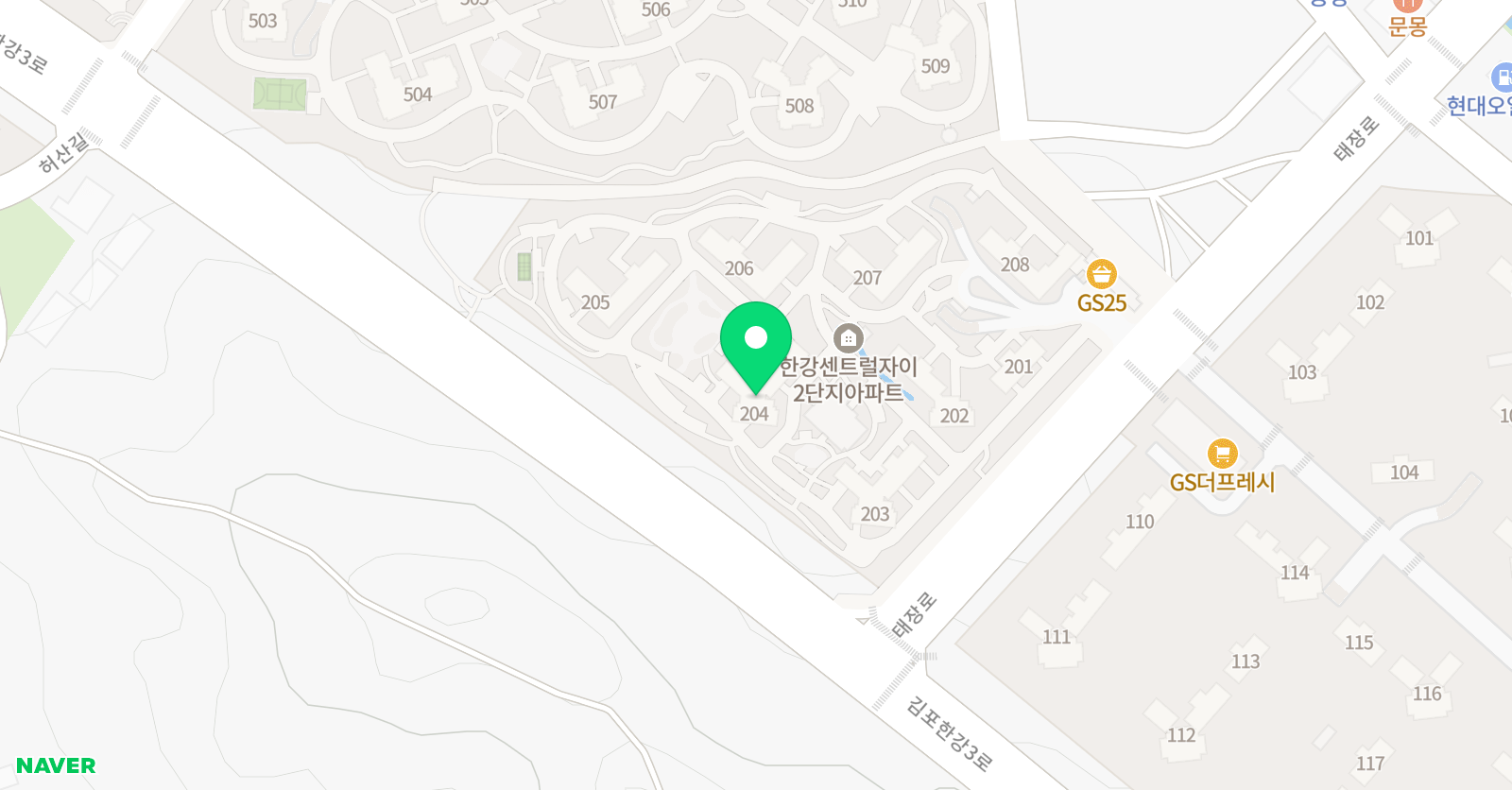 기탄 사고력교실 장기자이2단지점 위치