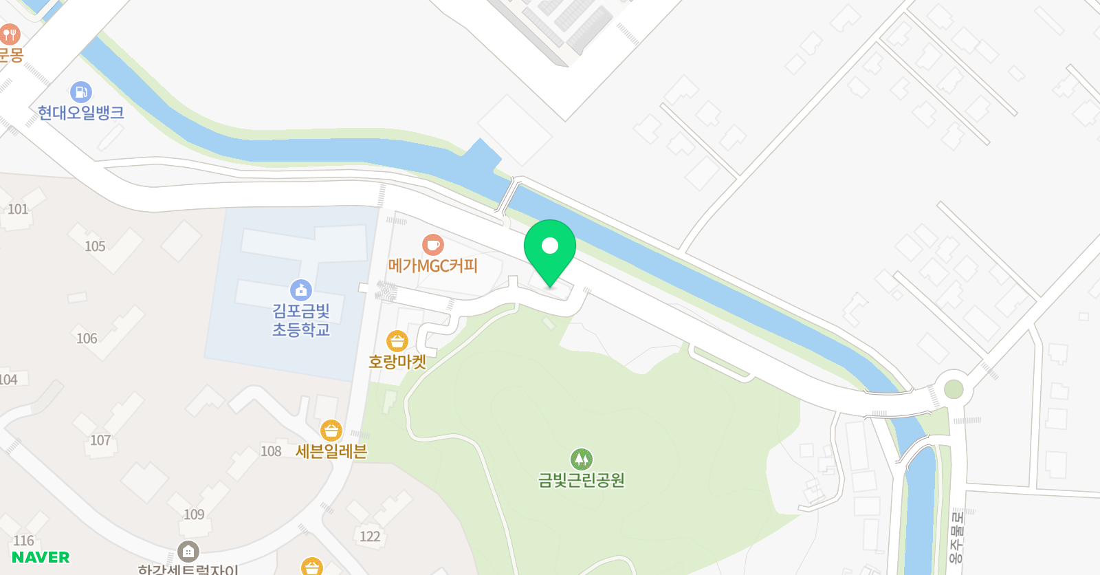 김포JC 태권도장 위치