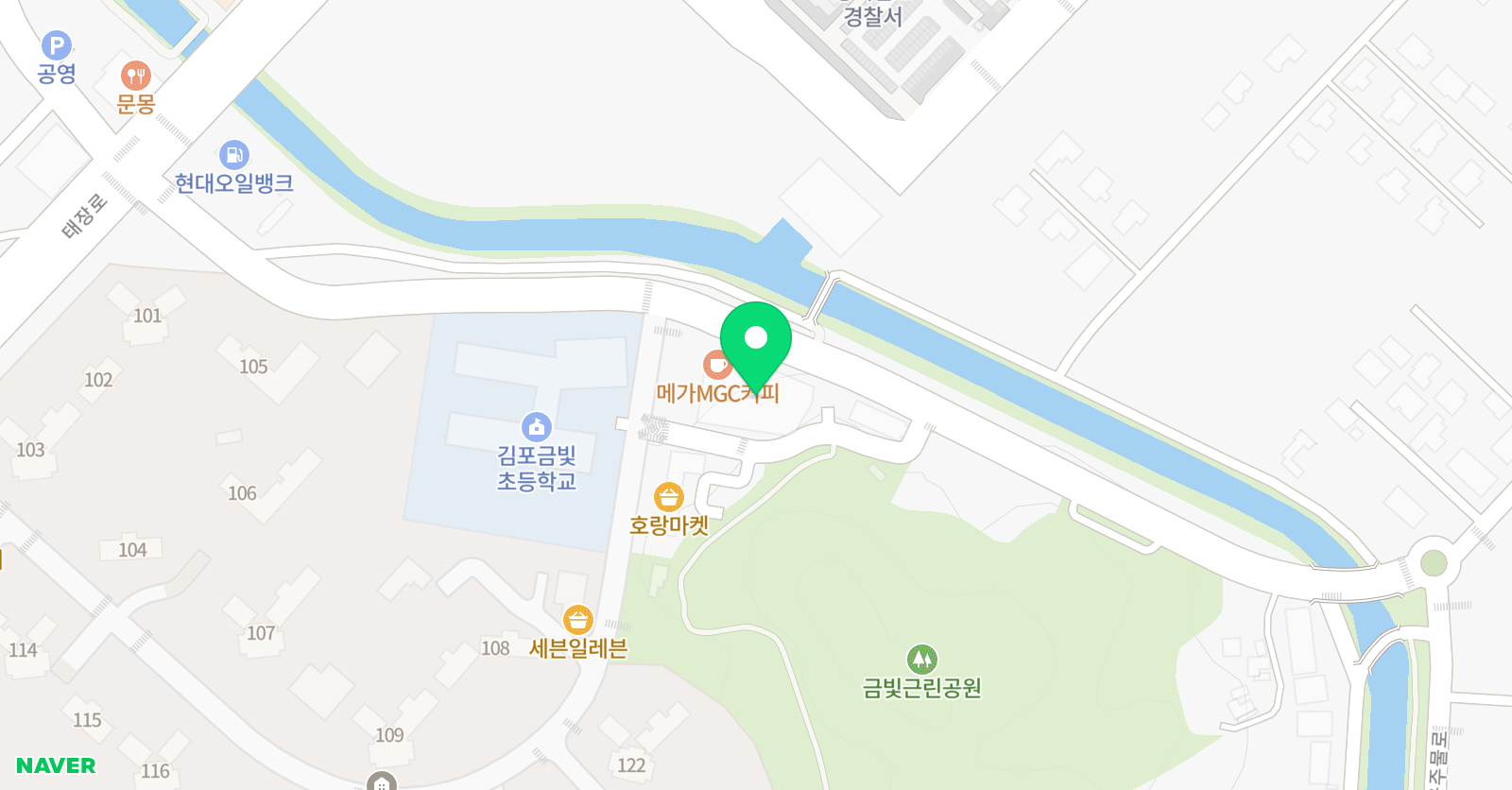 쎈 수학러닝센터 센트럴자이 학원 위치
