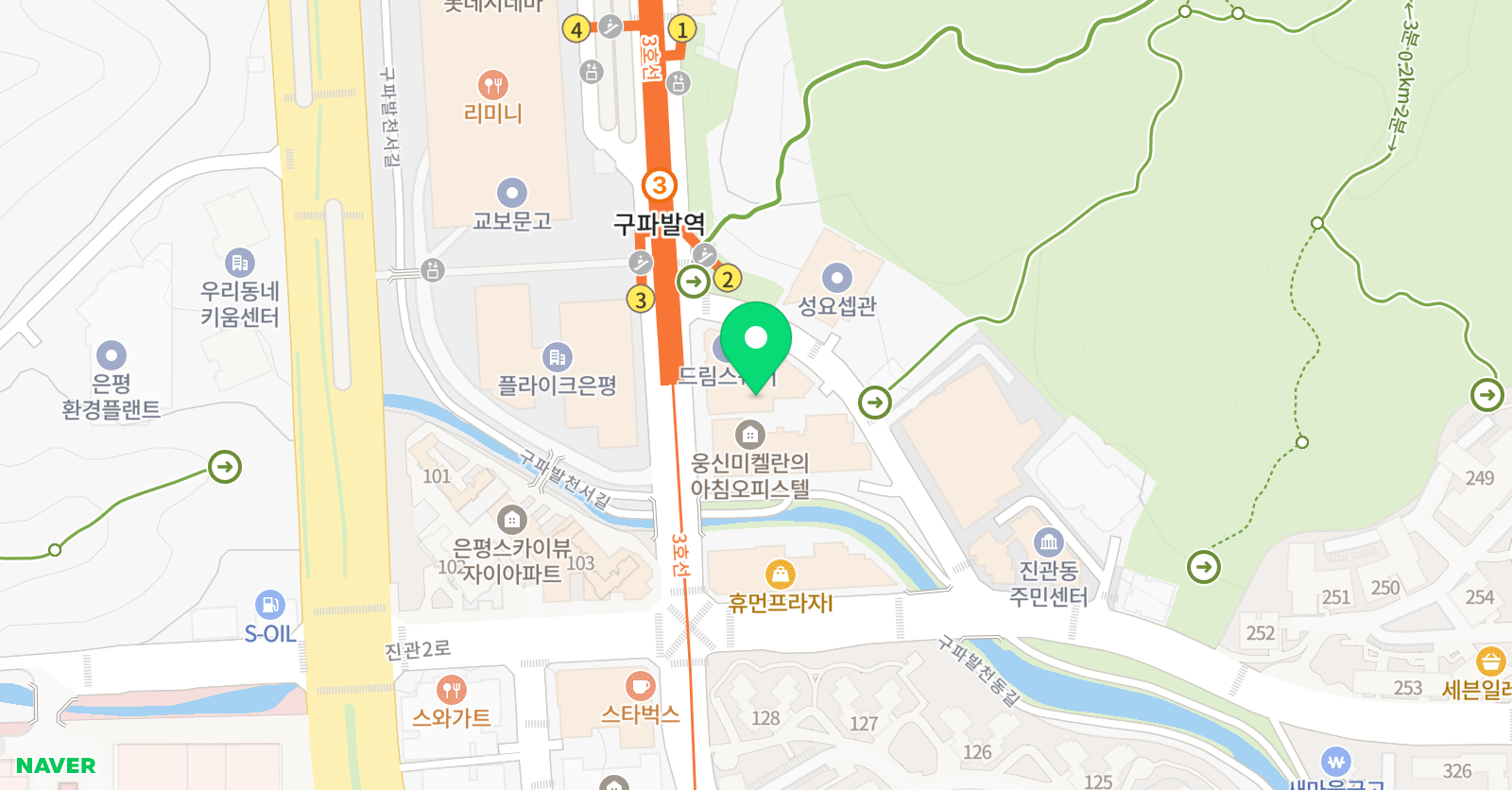 닥터정이클래스 은평뉴타운교육센터 위치