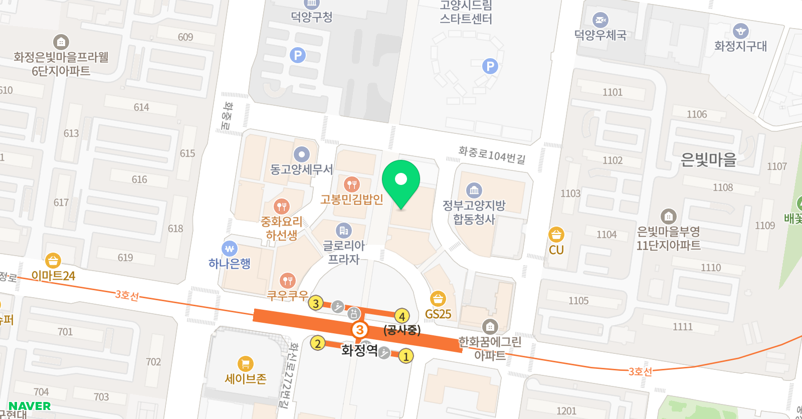 피오디오 미술학원 화정주니어 위치