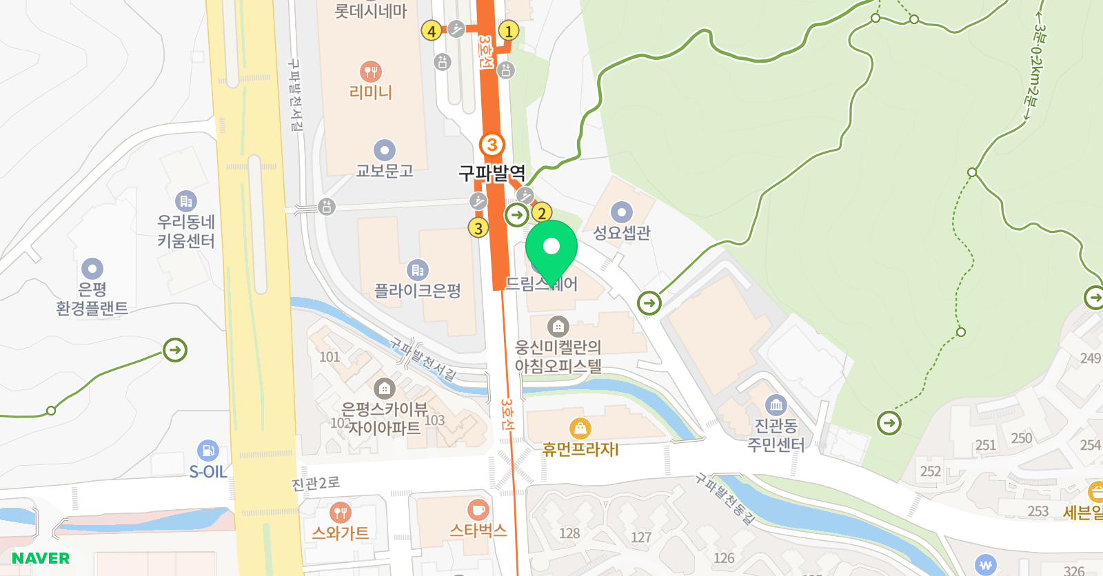 비엔발레 학원 위치