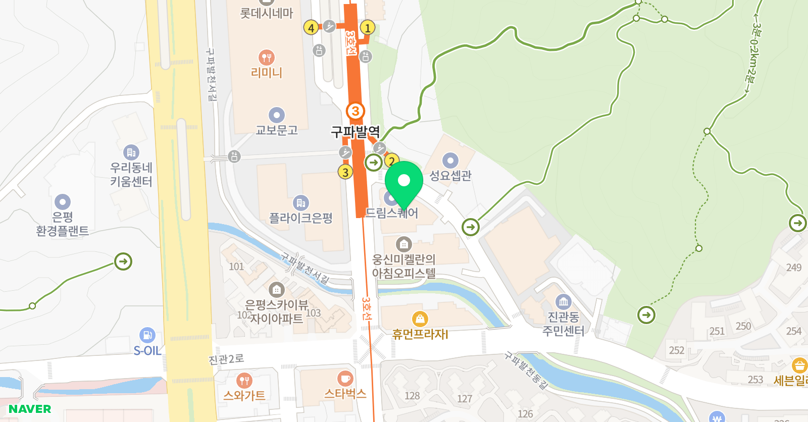 와이키즈 은평센터 위치