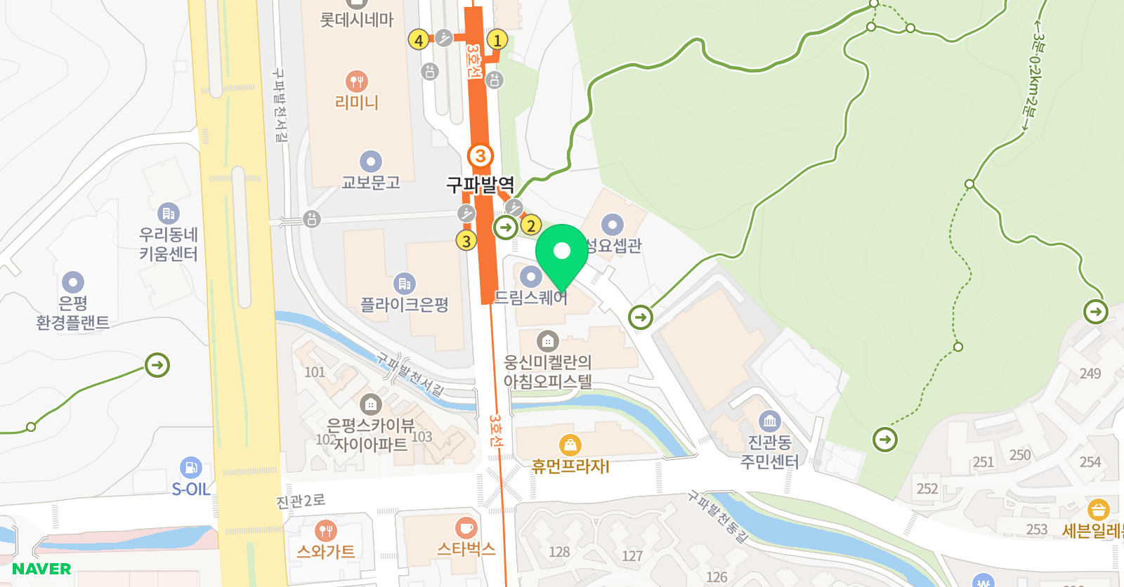 G1230 학원 은평뉴타운캠퍼스 위치