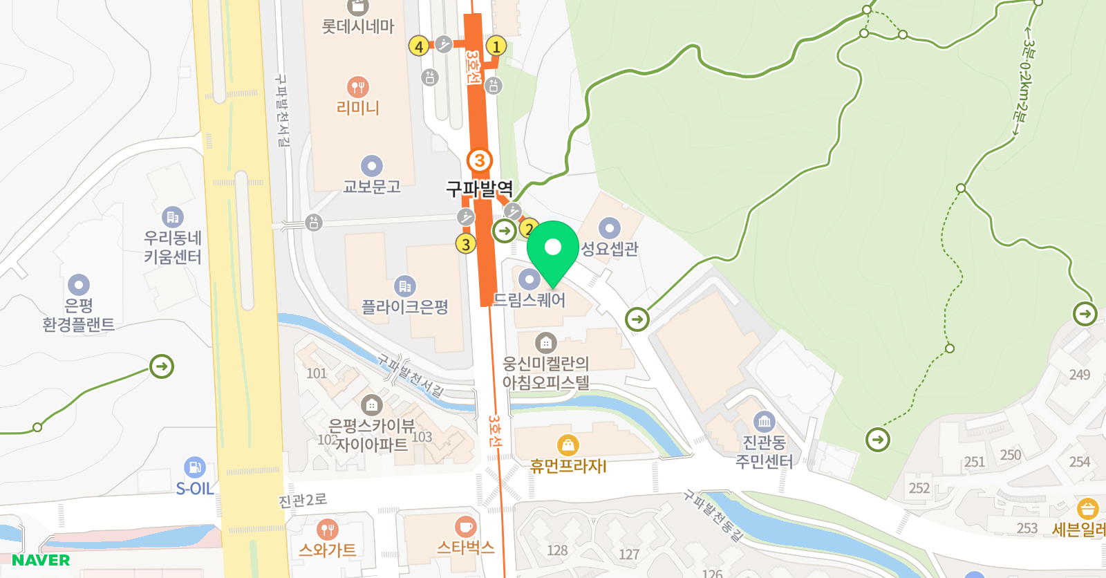 이투스 수학학원 진관점 위치