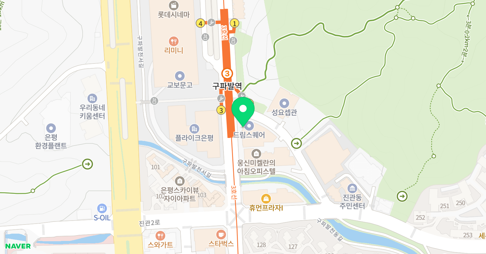 청담 어학원 은평제2브랜치 위치