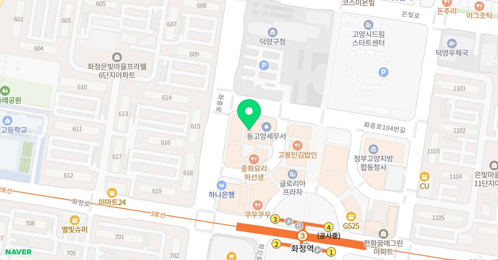 맵창의수학 고양화정점 위치