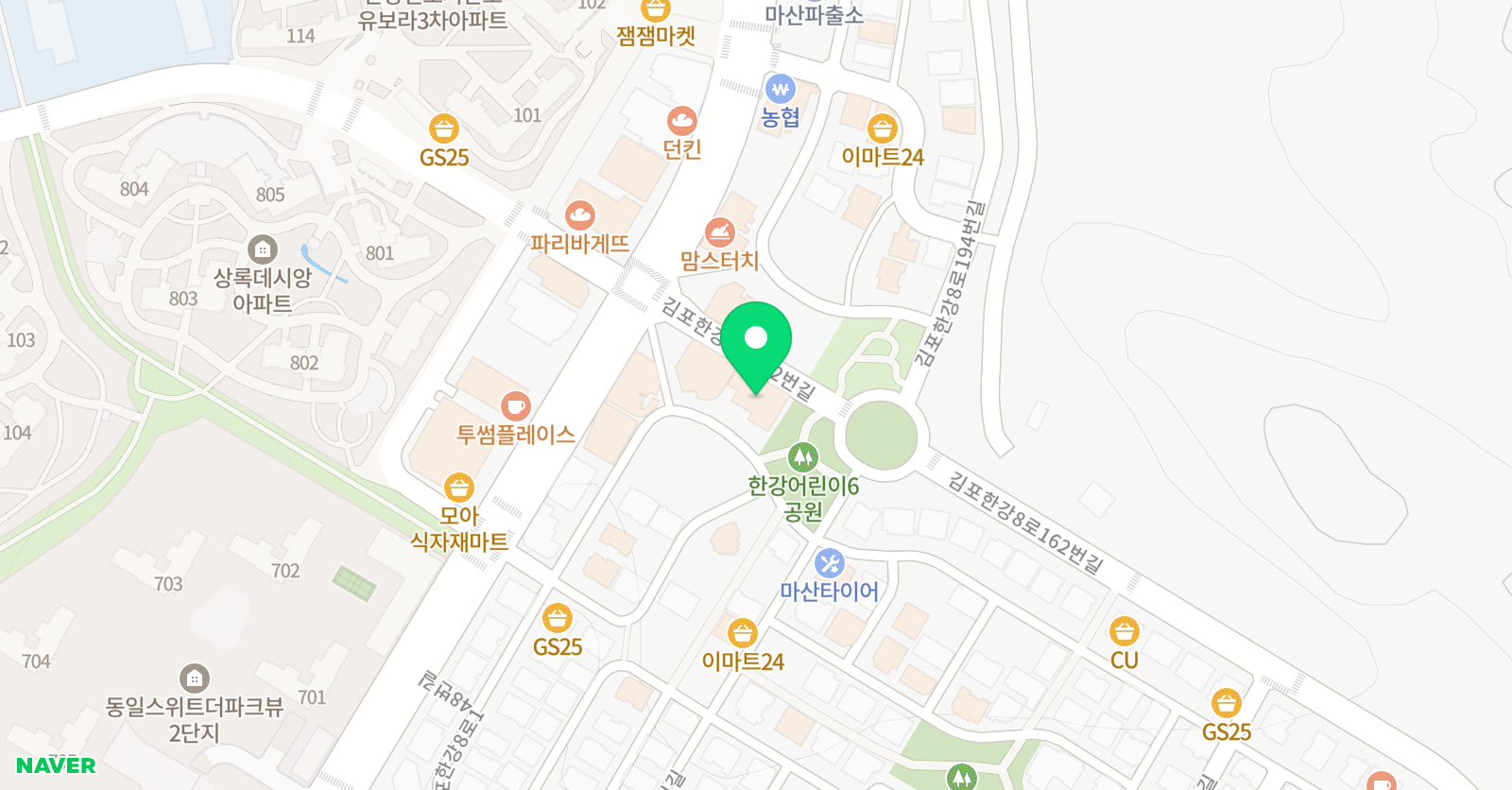 문리듬체조아카데미 위치