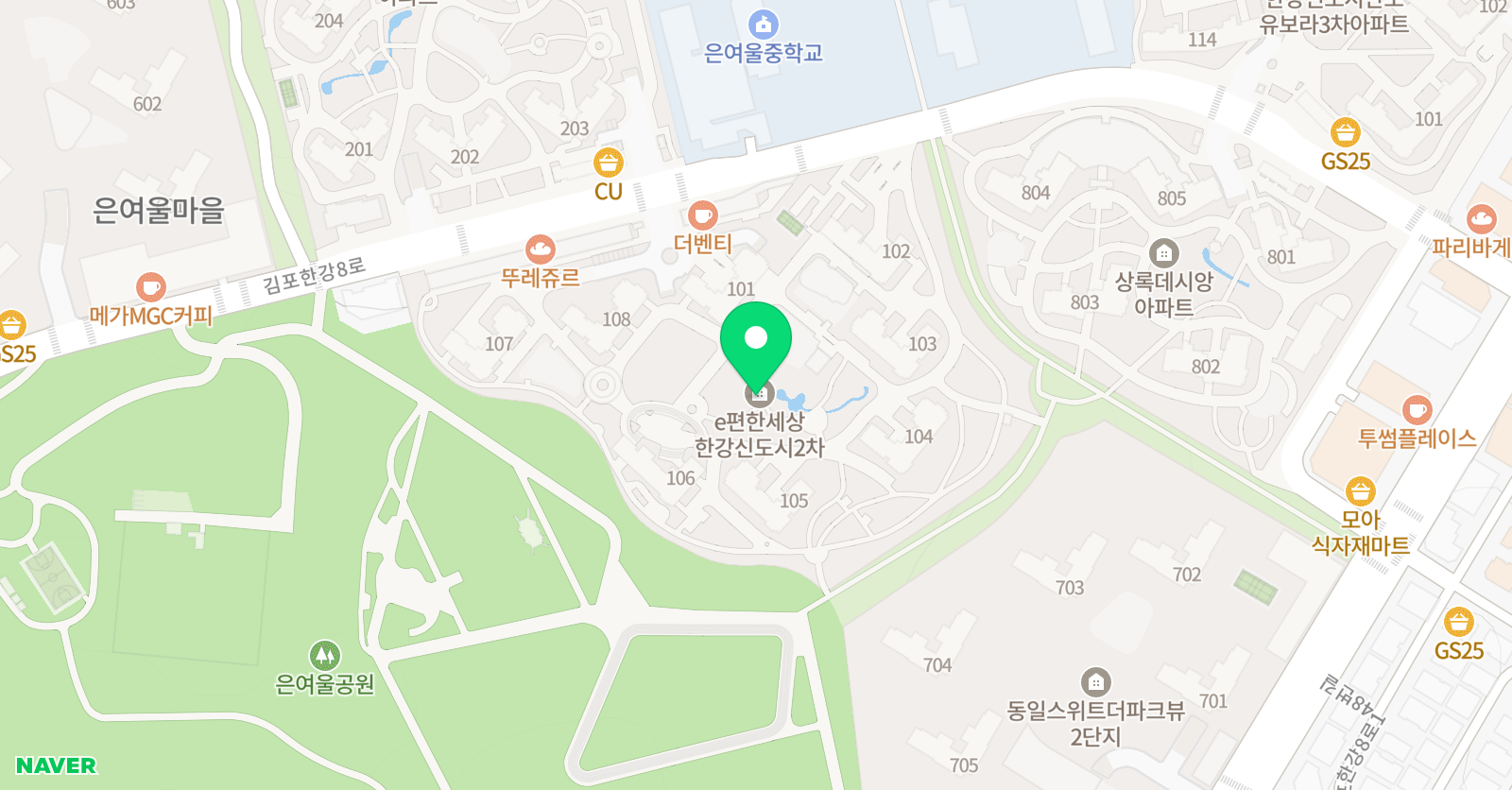 한솔플라톤아카데미 은여울이편한교실 위치