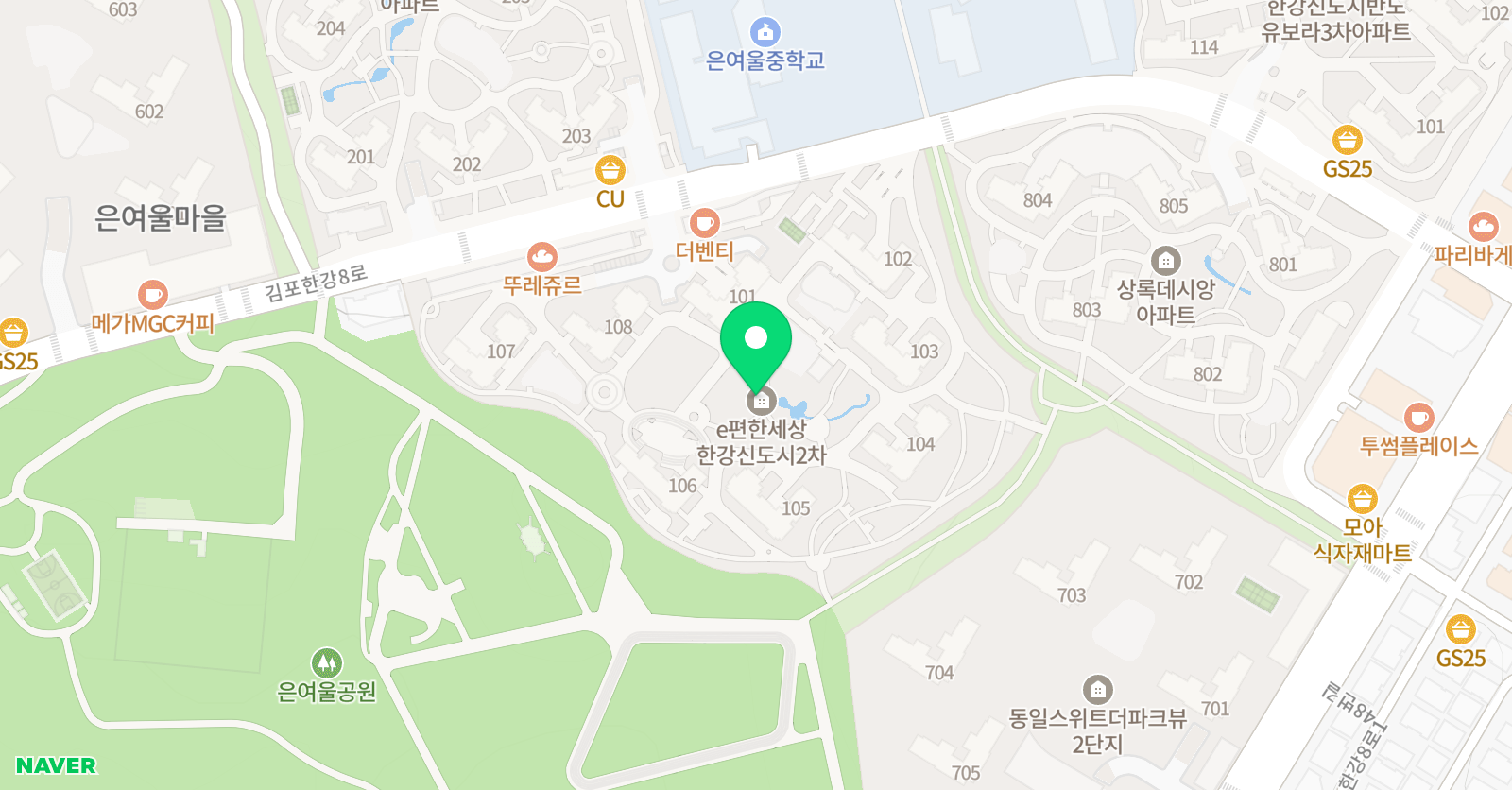 아이스크림 홈런 학습센터 은여울점 위치