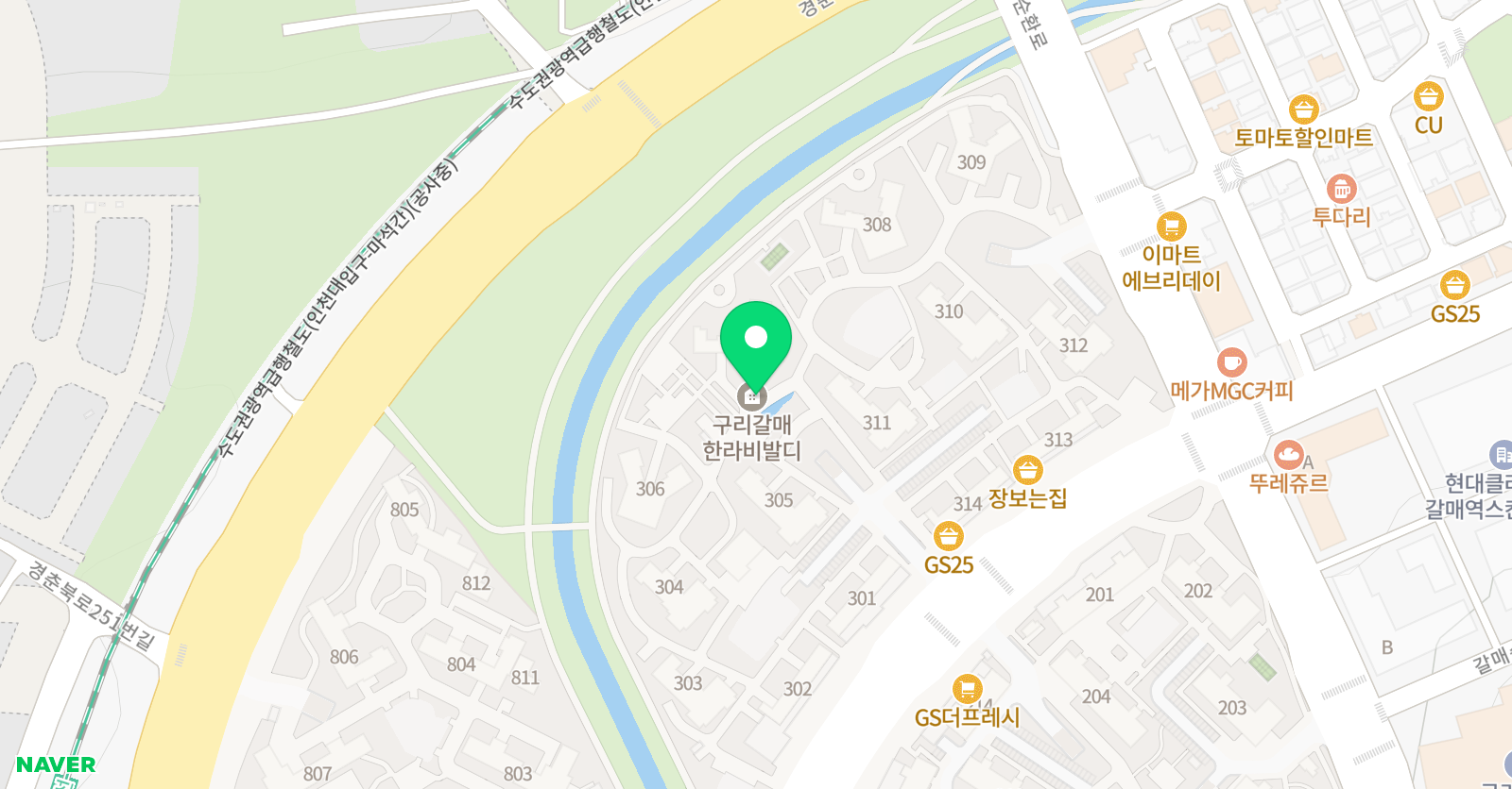 생각나래 독서토론논술 과학 사회 국어 위치