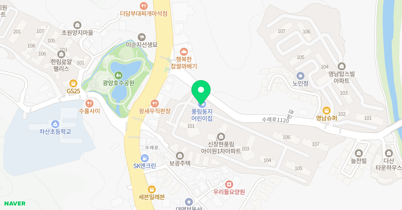 소리숲 음악학원 위치