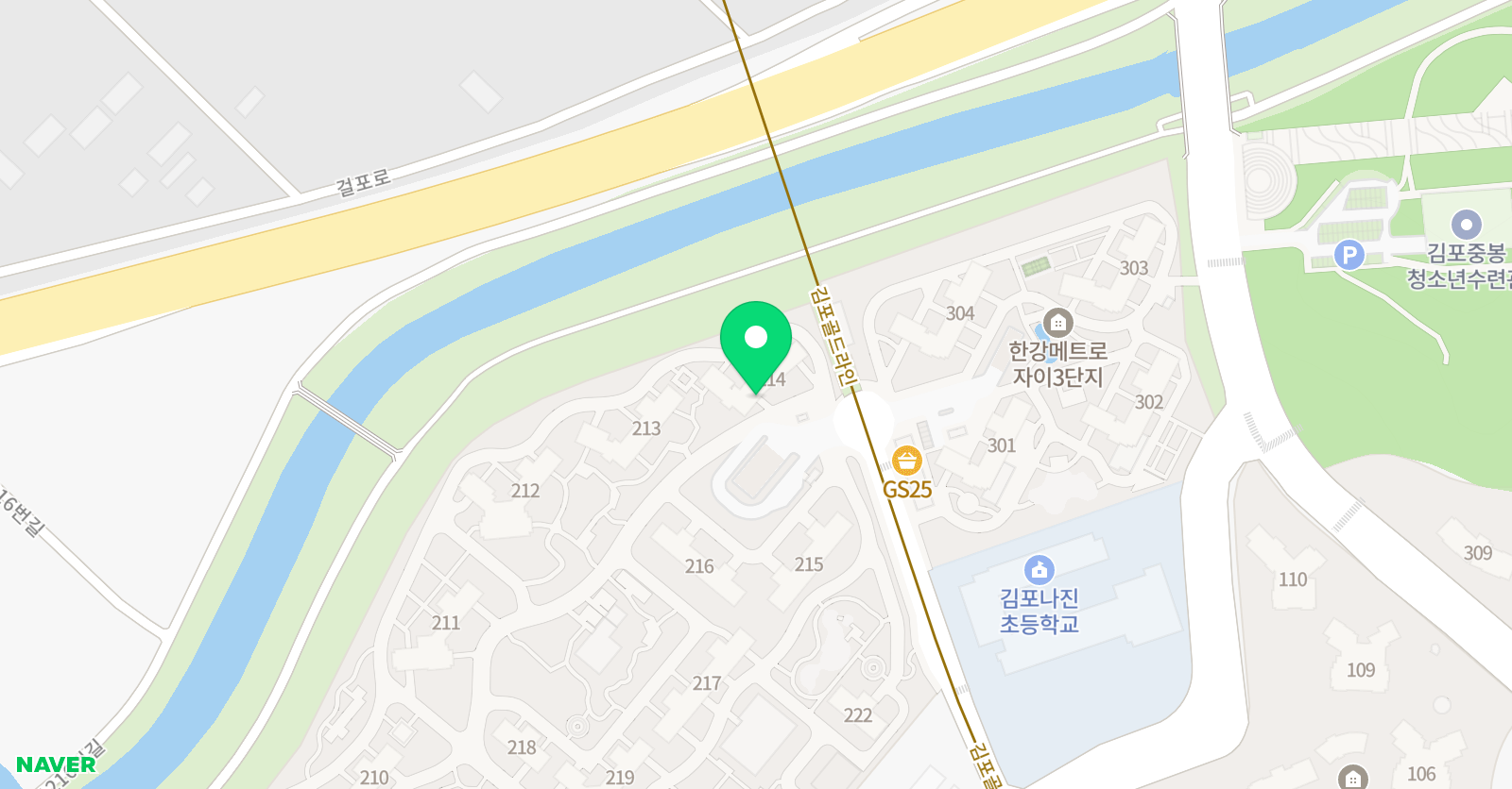 기탄 사고력교실 한강메트로자이점 위치