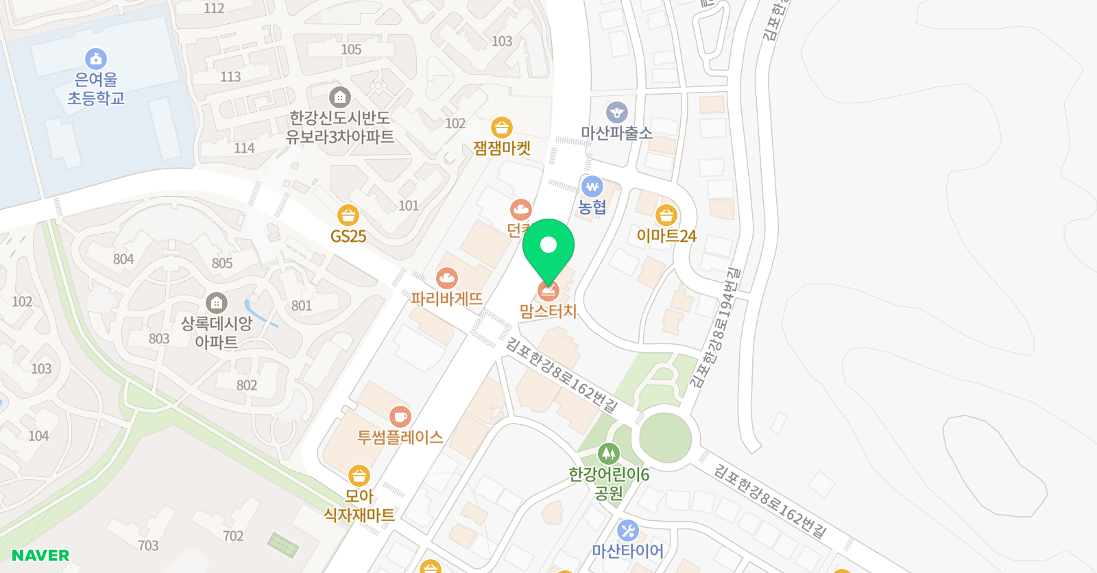 바다 수학학원 위치