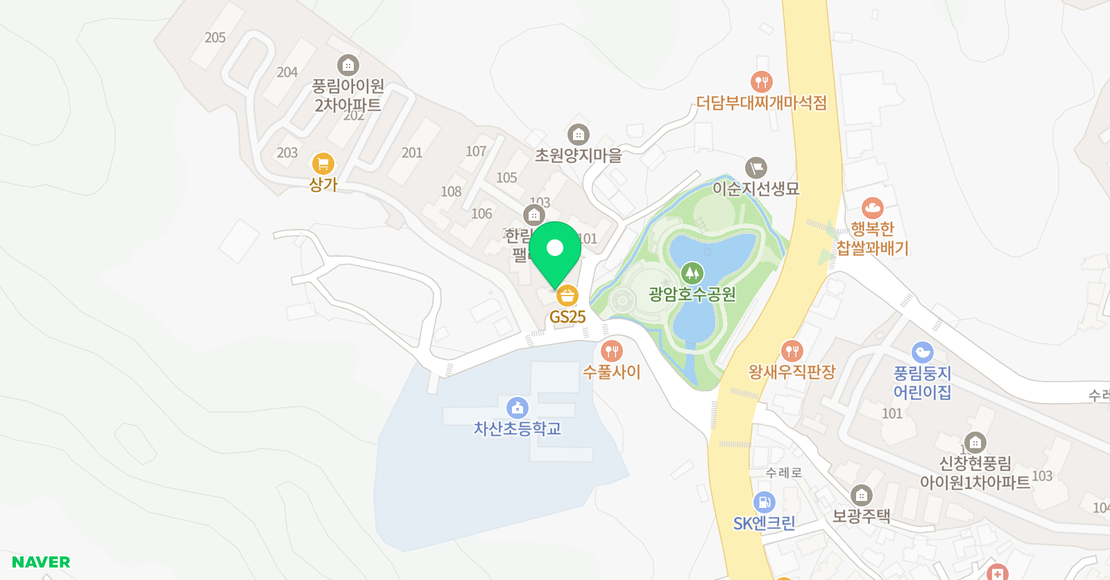 YBM시사주니어 차산학원 위치