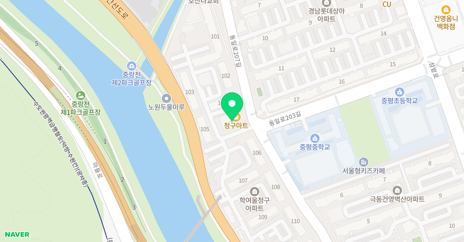눈높이 러닝센터 하계학원 위치
