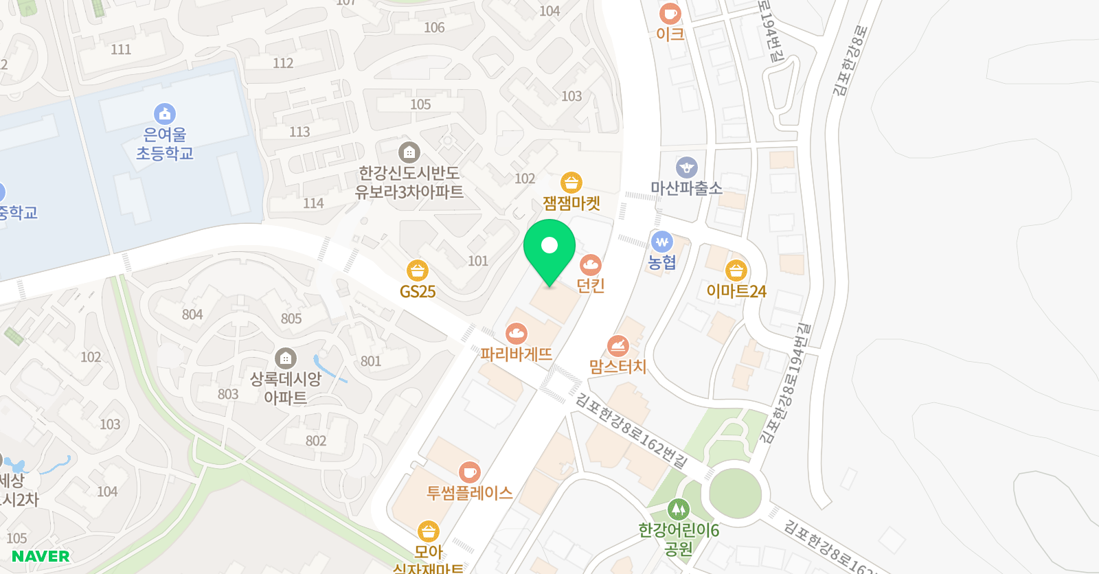시매쓰 플레이팩토 김포마산센터 위치