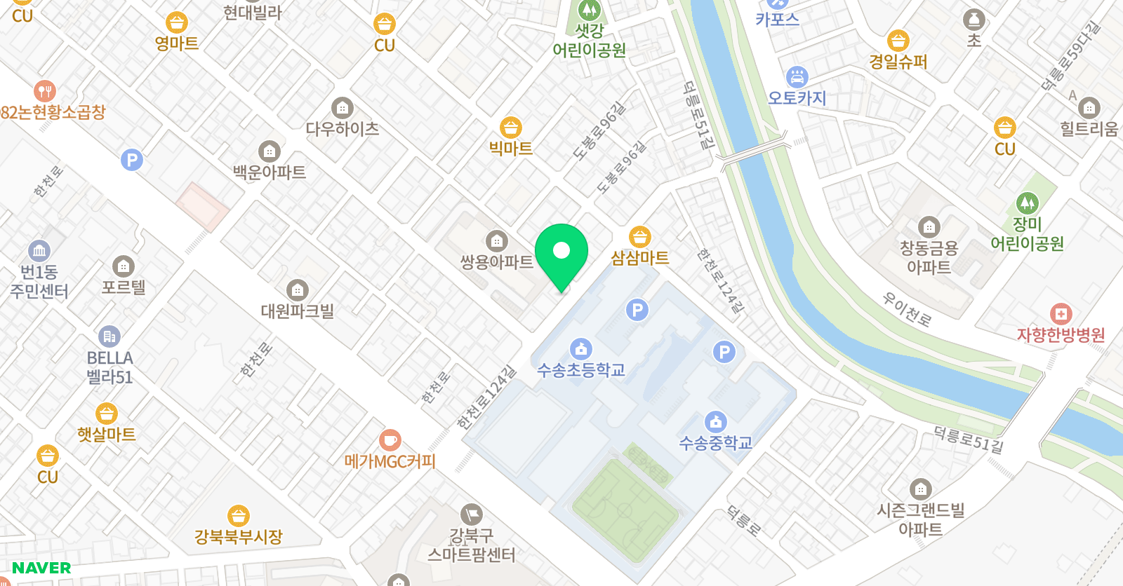 리브로아르츠 강북수송점 위치