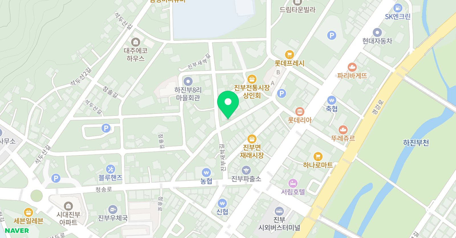 태권도나래체육관 위치