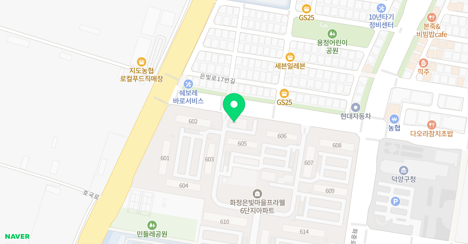 튼튼영어 마스터클럽 화정탑 학원 위치