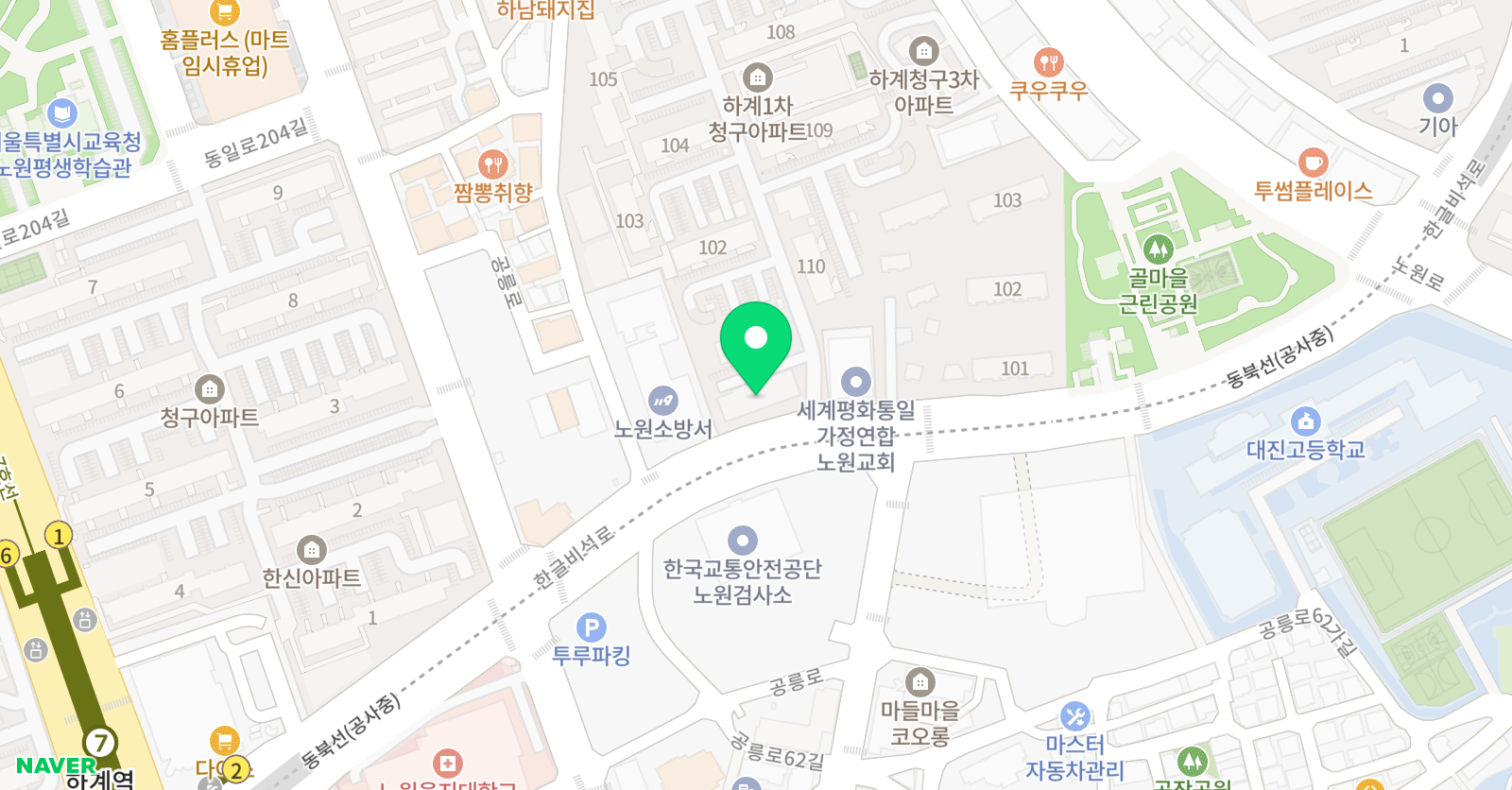 홍익 미술 위치