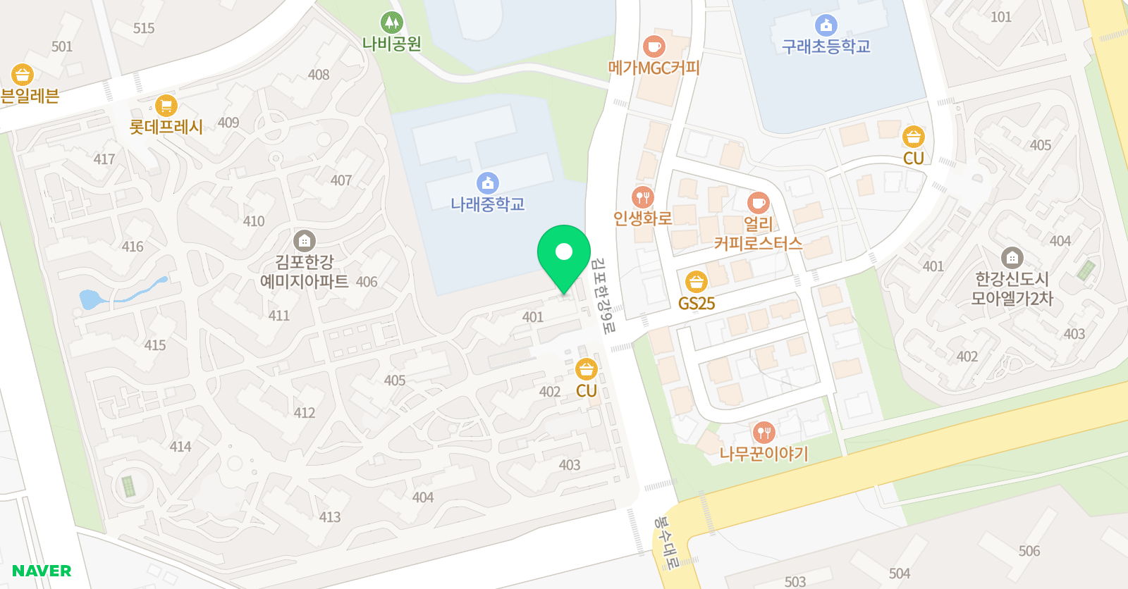 오쌤 수학 위치