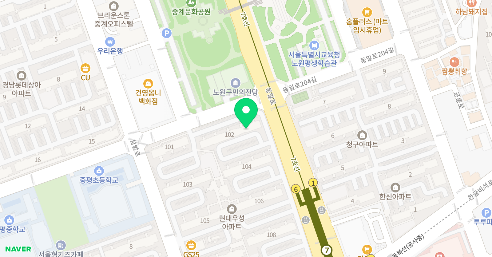 의치한약수 수학교실 위치