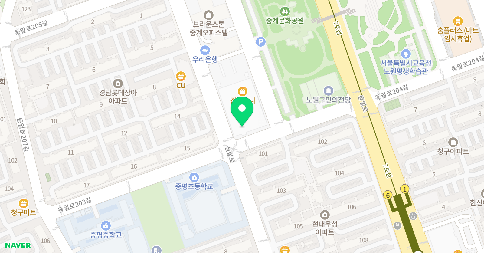 사고력수학 수학의숲 영재센터 위치