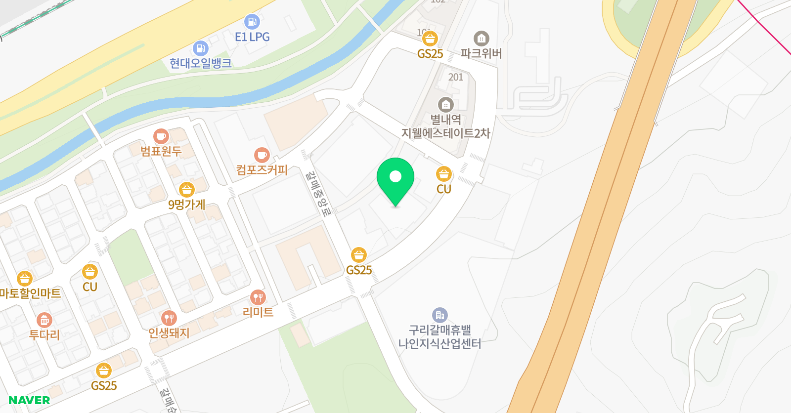 구리갈매주니어축구클럽 위치