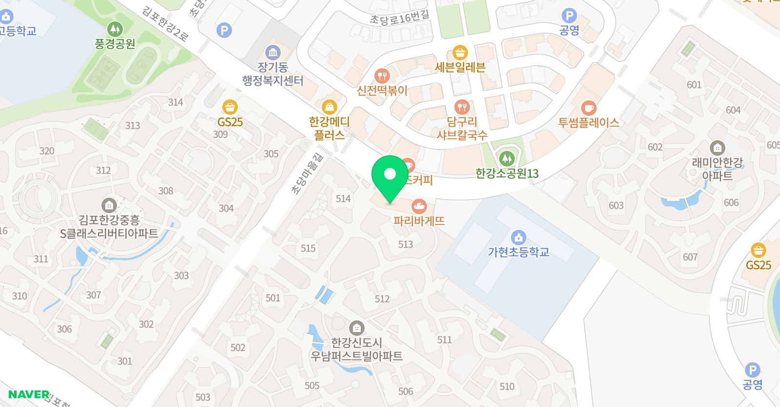 한국파워 점핑줄넘기 장기점 위치