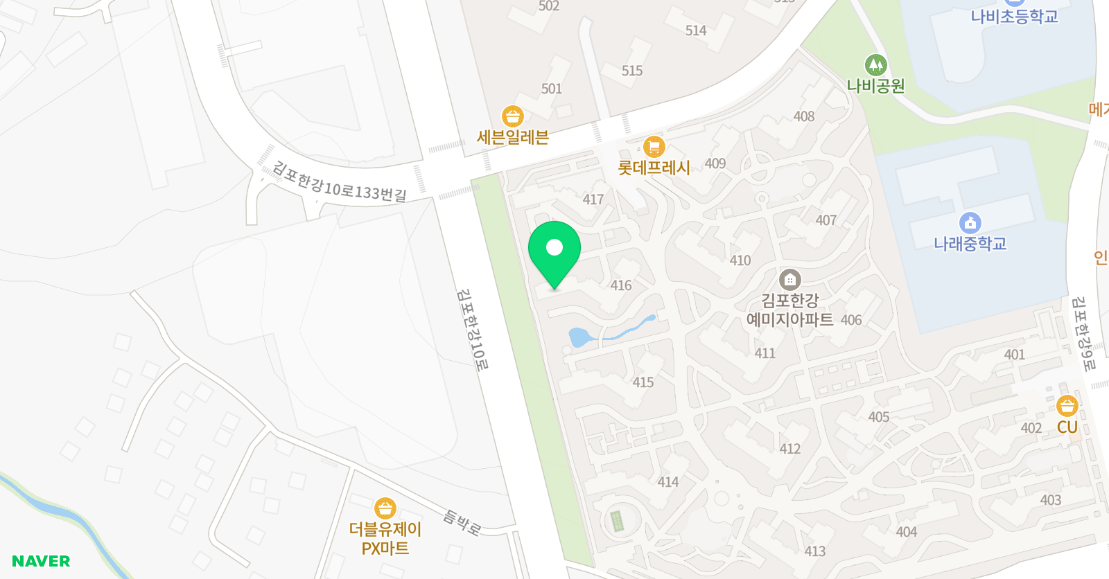 교원더퍼스트러닝센터 한강예미지교실 위치