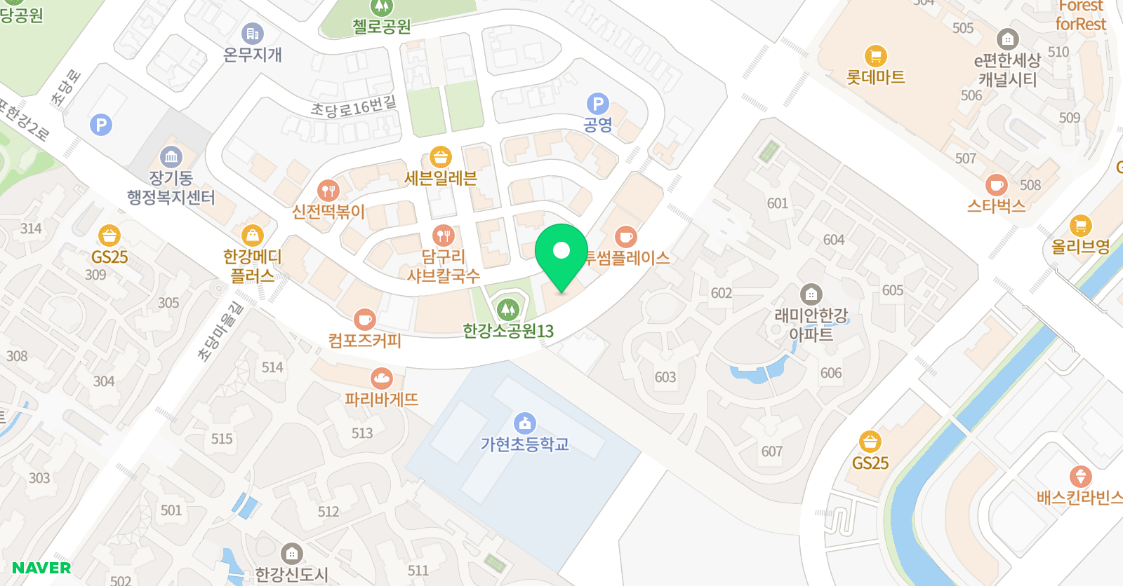 지니어스 영어학원 위치
