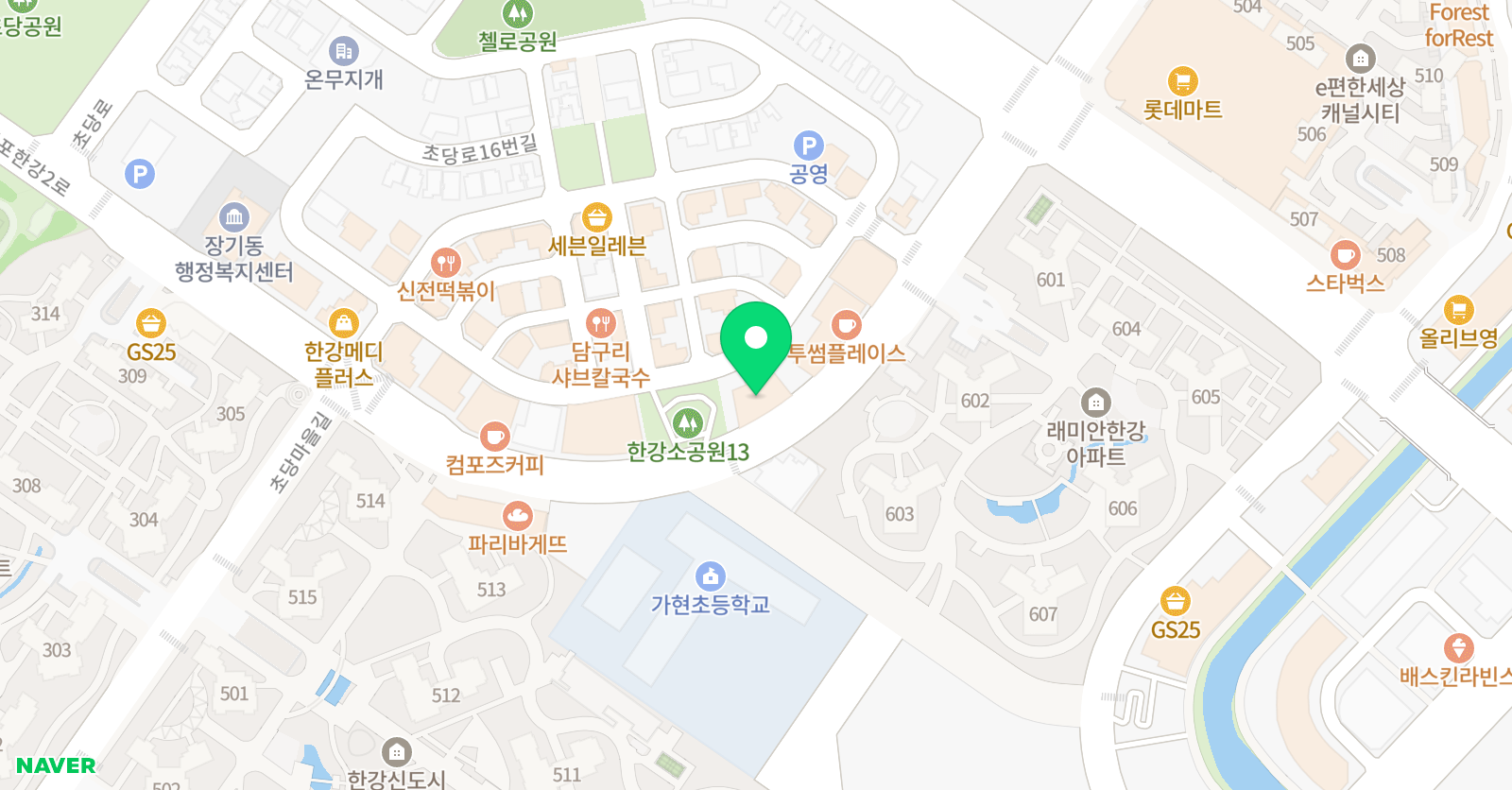 미래인재 학원 위치