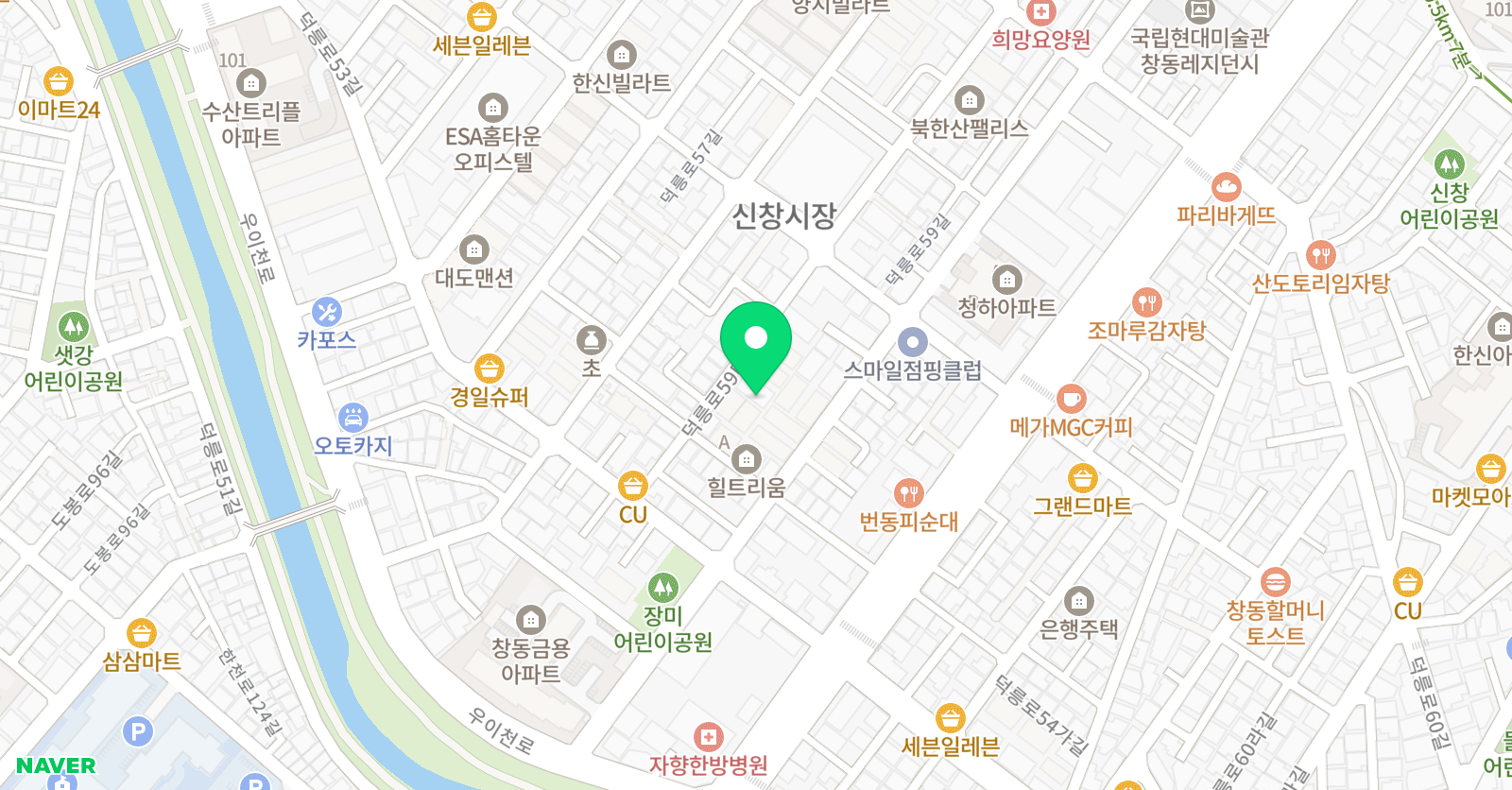 푸르넷 공부방 창이 위치