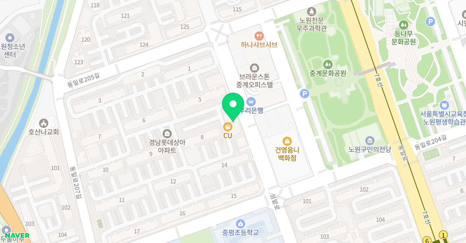 윤선생 우리집앞영어교실 중평센터 위치