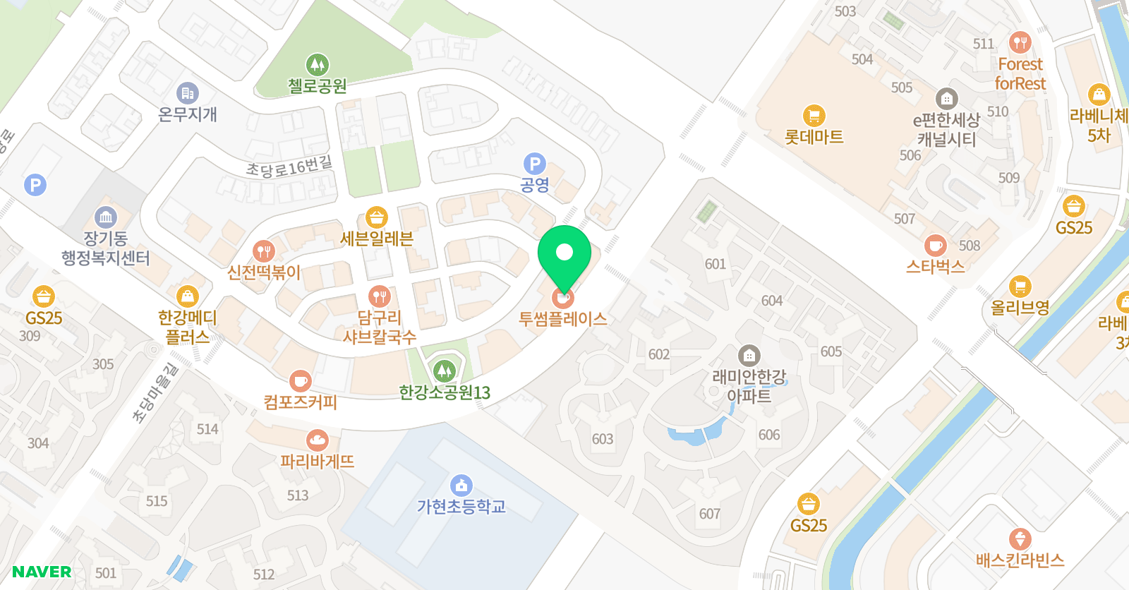 정상 어학원 김포한강분원 위치