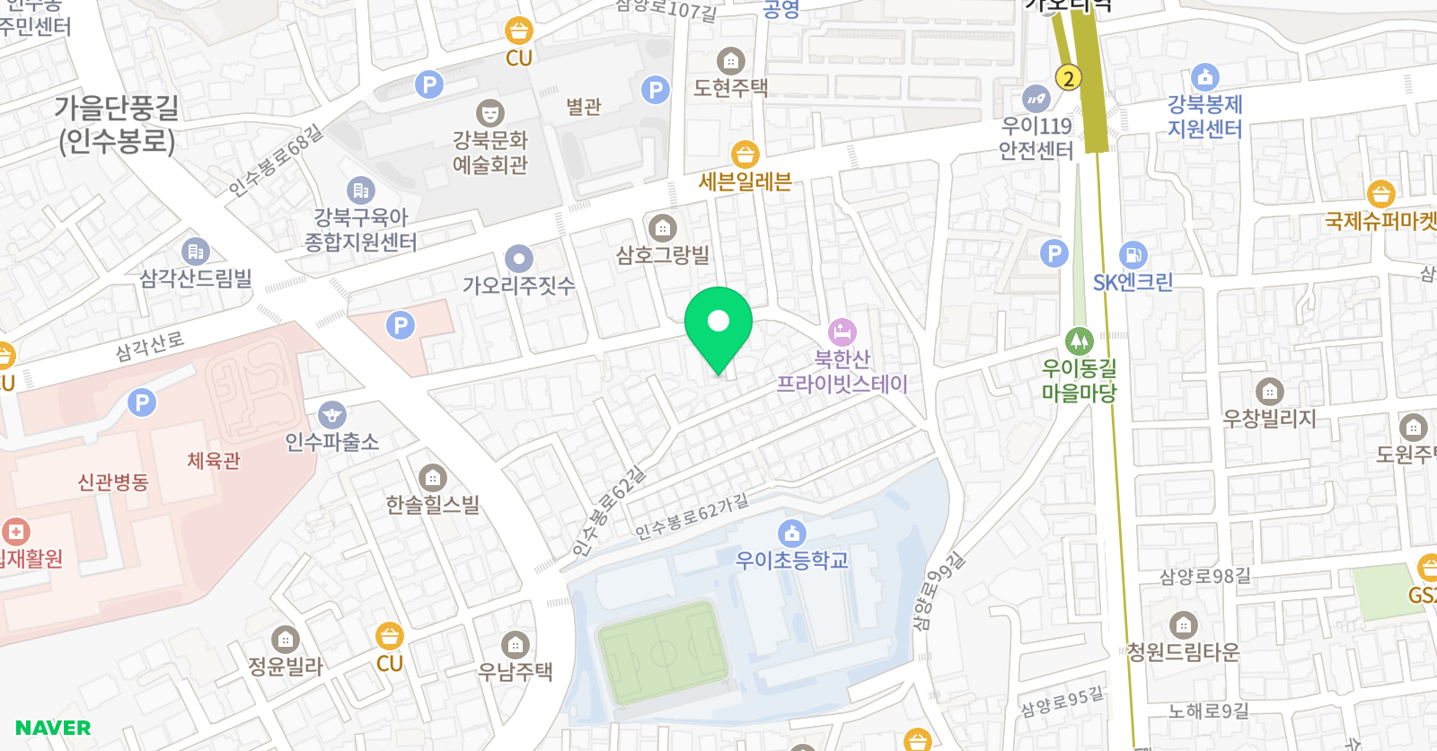 푸르넷 공부방 우이공부방 위치