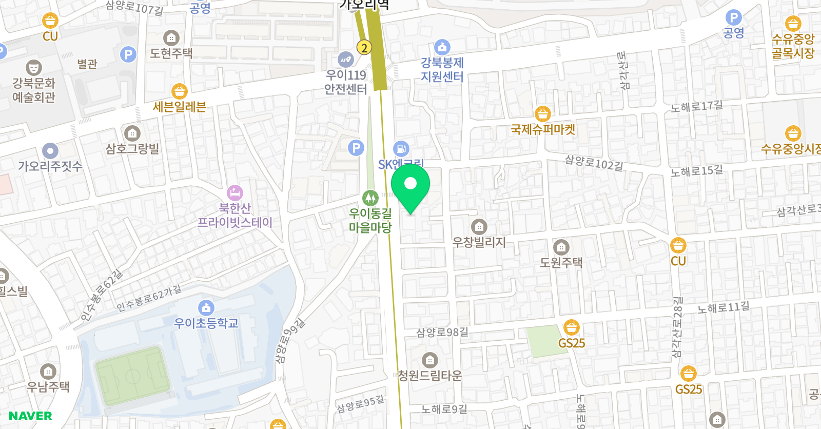 경희대석사 태권도 위치