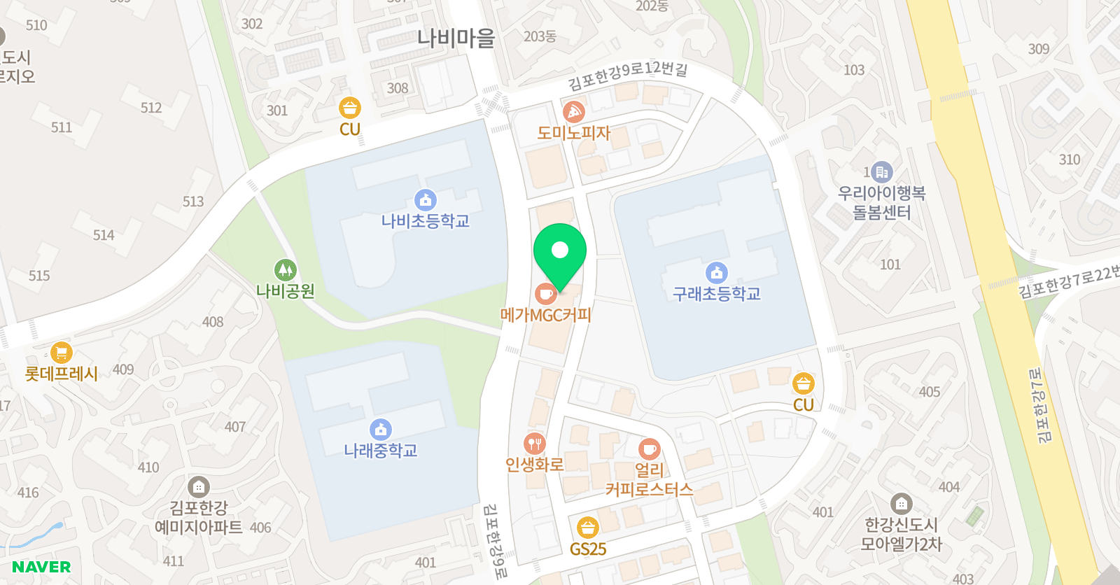 뮤직아이 음악학원.피아노.동요.성악 위치
