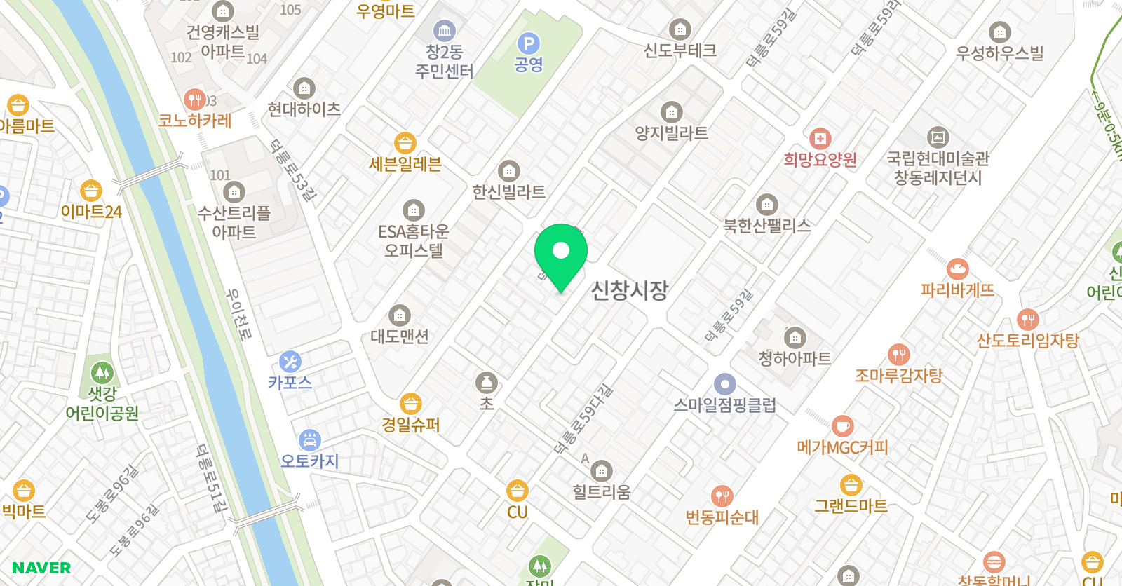 꿈꾸다 피아노 도봉구창동점 위치