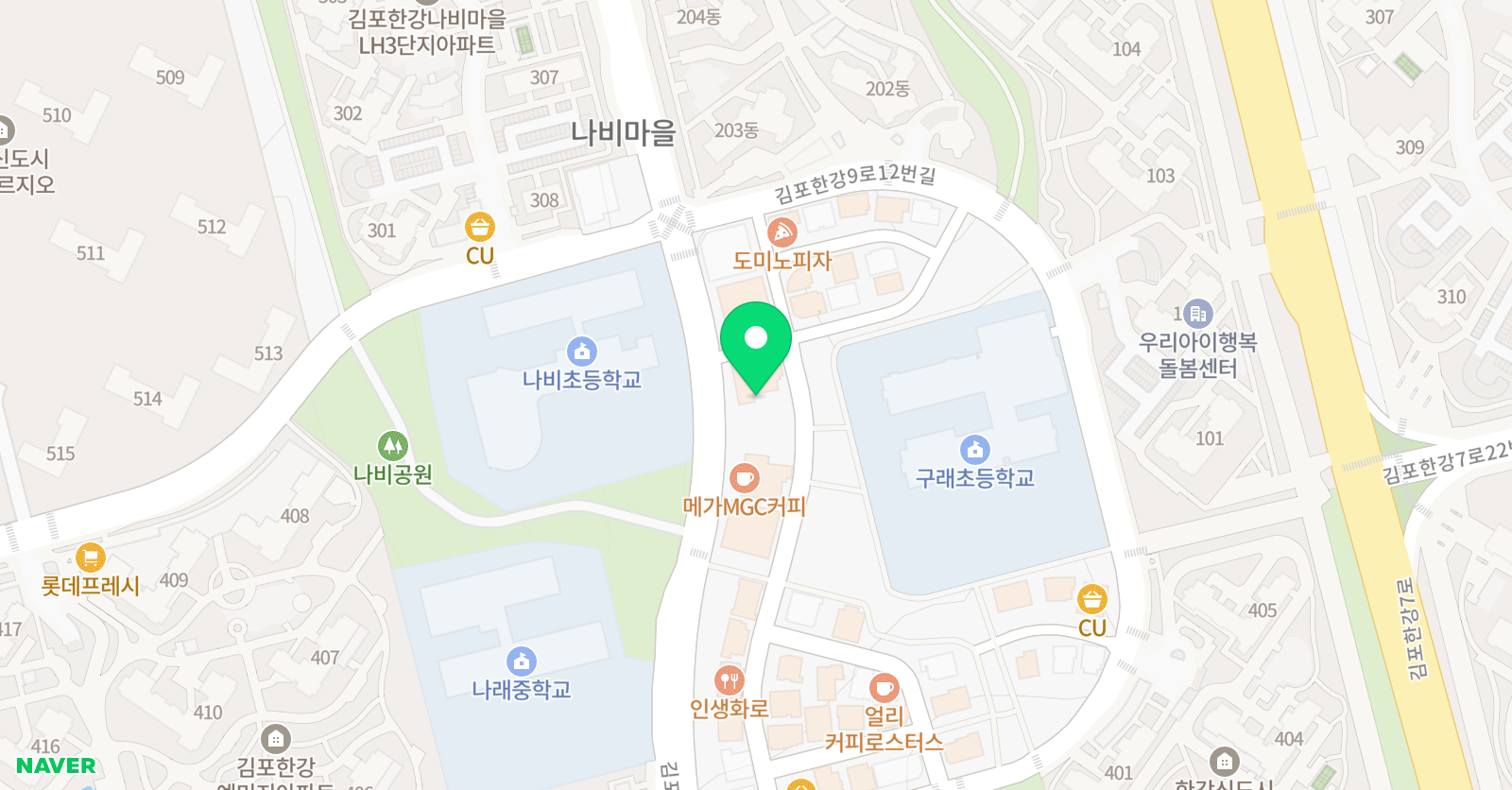 다온 미술학원 위치